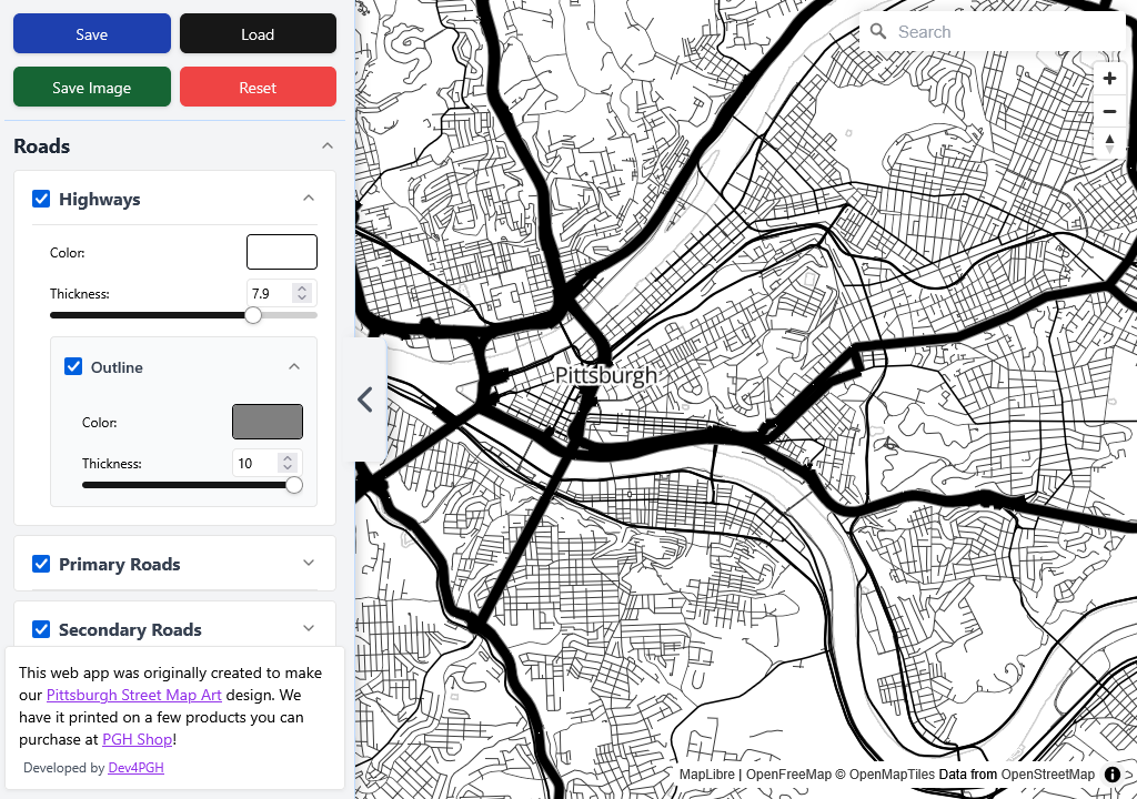 MapStyler Interface