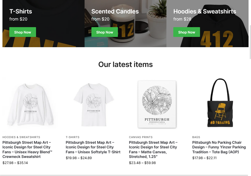 PGH Shop Interface